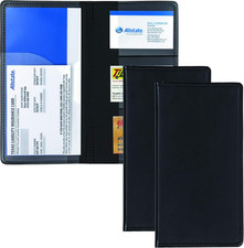 2 Pack Car Registration and Insurance Holder, Essential Vehicle Glove Box Organi