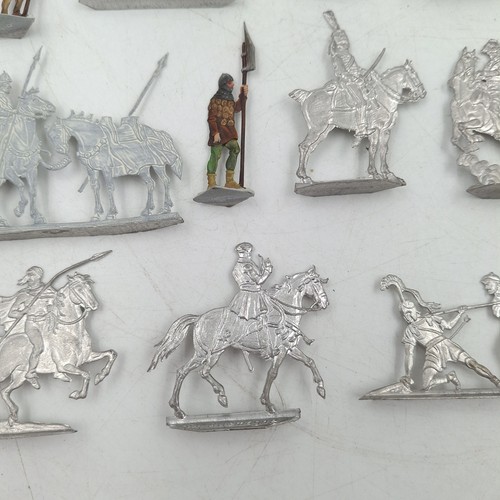 Von Droste Zinnfiguren Flat Tin Soldiers Mixed Lot Painted & Unpainted 1–1.5” - Picture 3 of 16