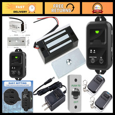 130lb Electric Magnetic Door Lock with Remote Control Kit for Cabinet, Drawer, L