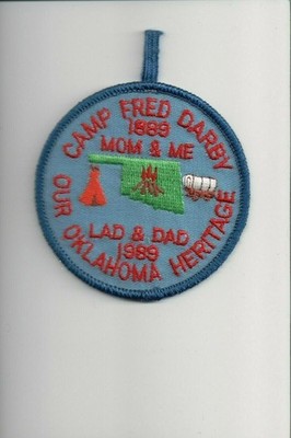 1989 Camp Fred Darby Out Oklahoma Heritge Mom and Me/Lad and Dad patch
