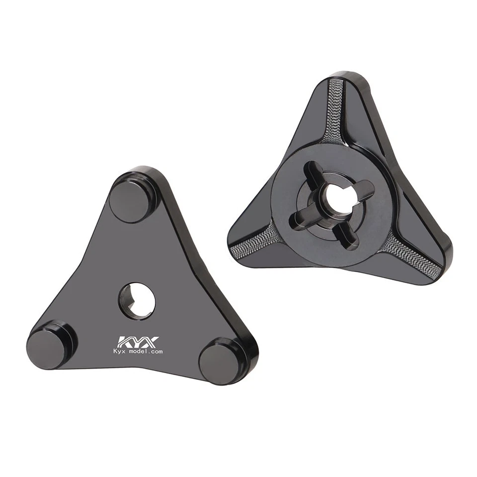 KYX Aluminum Wheel Adapter Hub Hex Upgrade for 1/10 Tamiya Hotshot II The Bigwig - Image 2 of 4