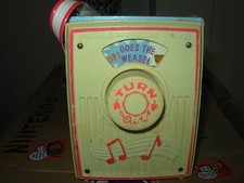 vintage Fisher Price Pop Goes the Weasel radio