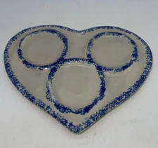 Stoneware Pottery Heart Shaped Spoon Rest