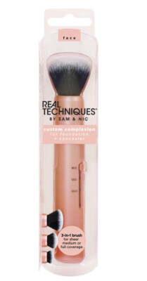 NEW Real Techniques by Sam & Nic Slide Custom Complexion 3-in-1 Brush