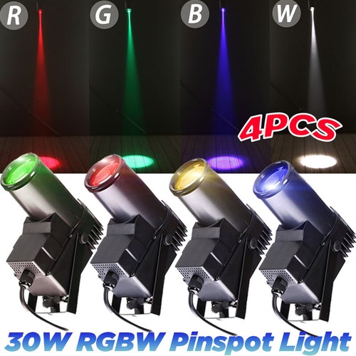 Foco LED 30W RGBW 4 en 1-Haz Escenario Luz Pin Spot DMX512 Fiesta Disco Luz - Imagen 15 de 17