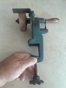 Vintage Hand Crank Bench Grinder - Works perfectly. eBay