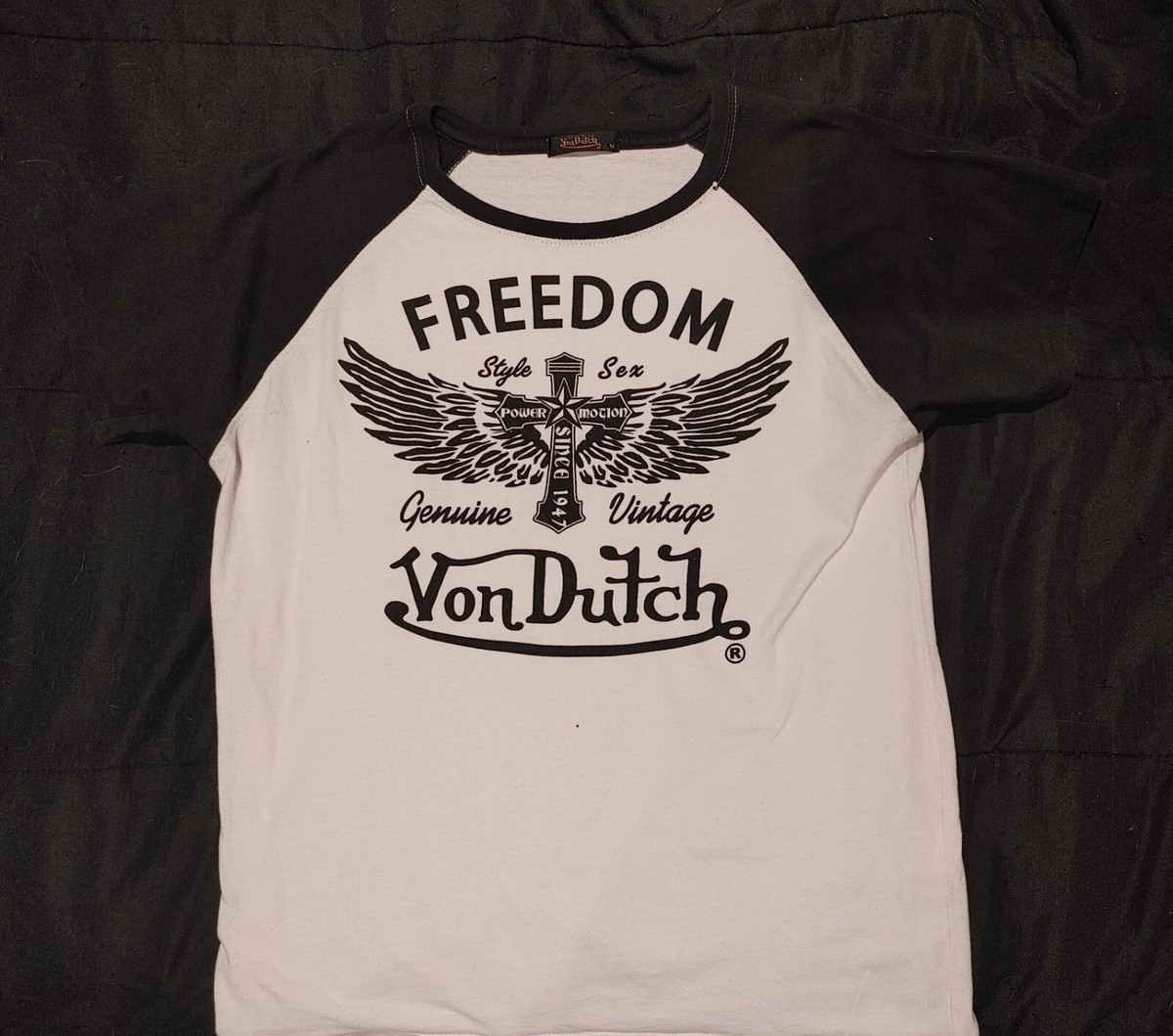 Y２K　００ｓ　VON DUTCH　ヴォンダッチ　リバーシブル　スカジャン　M Vintage Y2K 2000s Multicoloured Von Dutch Jacket / Von Dutch