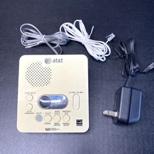 AT&T Digital Answering System 1740WH With Time and Day Stamp 60 Min Recording