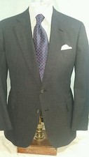 Mens JOS.A.BANK blue 2 button single vent glenn plaid suit sz 42R