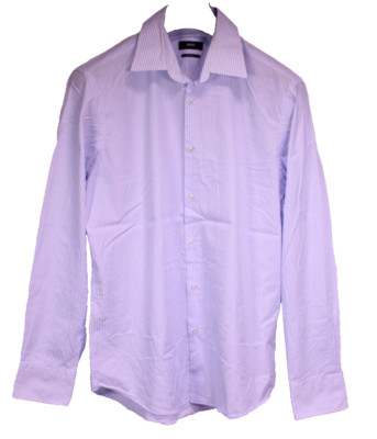 Hugo Boss Herrenhemd Hemd Gr. L (HW 41) weiß blau gestreift  regular fit HB78