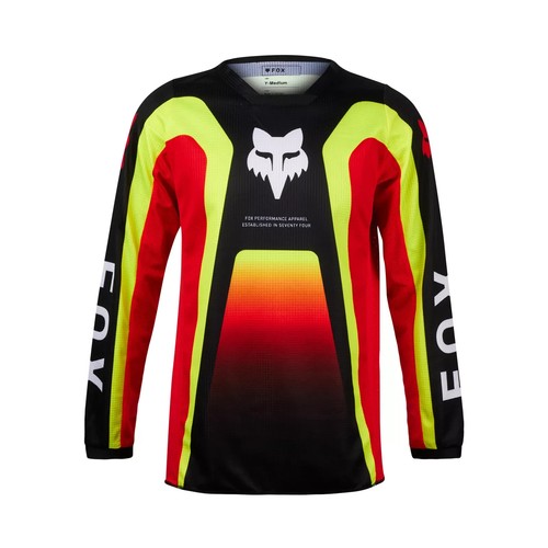 FOX RACING - KIDS 180 BALLAST JERSEY BLACK/RED SIZE K-MEDIUM