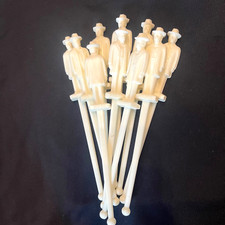 Vintage Jack Daniels plastic swizzle sticks - lot of 10