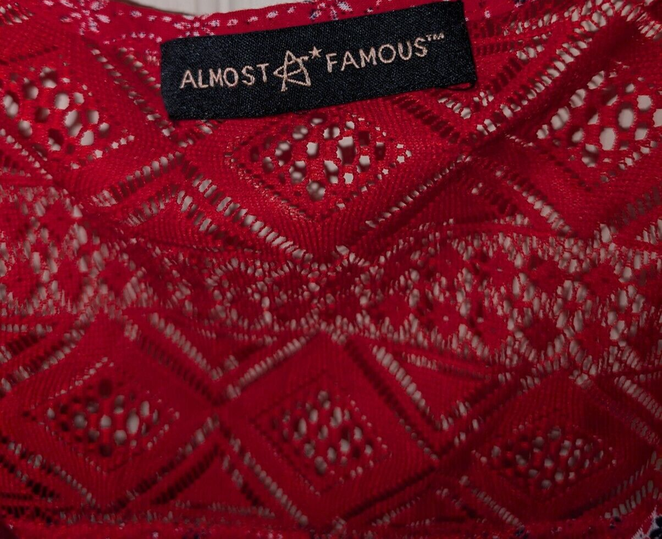 Almost Famous Juniors Size XL? (no tag) Spaghetti Strap Tank Top eBay
