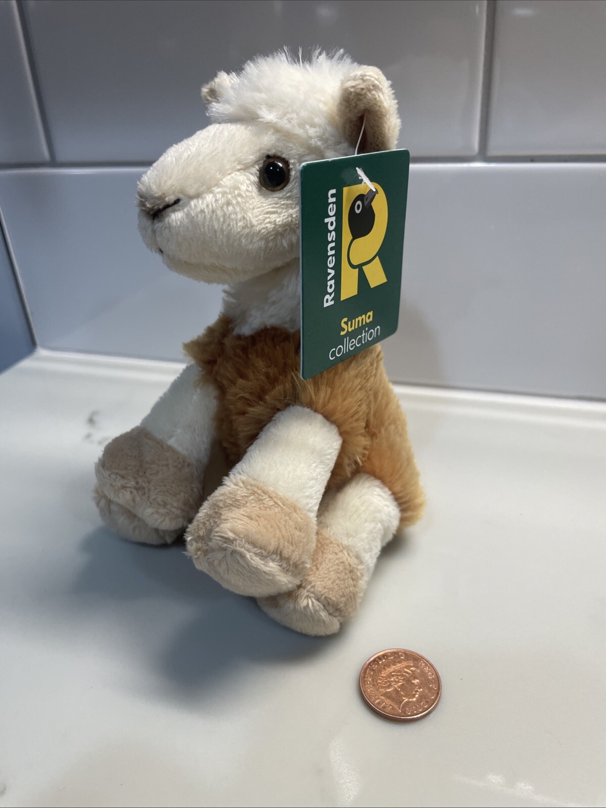 15cm Llama Cuddly sitting Soft Toy - Gift Idea - Recycled stuffing material New