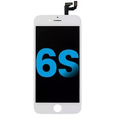 LCD Assembly With Steel Plate Compatible For iPhone 6S (Aftermarket) (White)