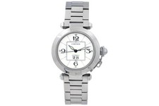 Cartier Pasha C 35MM Stainless Steel Watch Automatic *Must See* 2