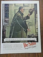 1944 De Soto Ad Doctor Making House Calls 199 Four Roses Whiskey Ad Arctic