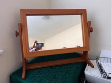 Pedersen & Hansen Large Teak Table / Dresser Mirror Danish