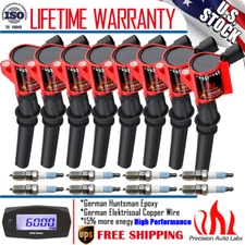 8 Pack Ignition Coils and Spark Plug for Ford F-150 TRITON 4.6L 5.4L DG508 SP479