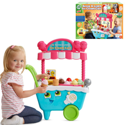 Toy Frog Scoop Leap Learn Ice Cream Cart And Part Piece Creativity Set Menu Card