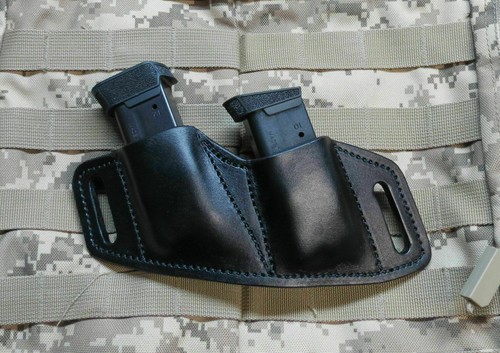 Double Combat Magazine Holder, Fits Shield .45 magazines. OWB. Made In USA - Picture 8 of 9