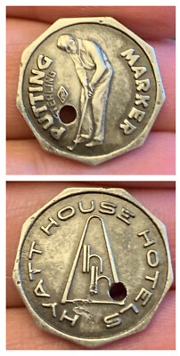 Vintage Sterling Silver Putting Marker Hyatt House Hotels