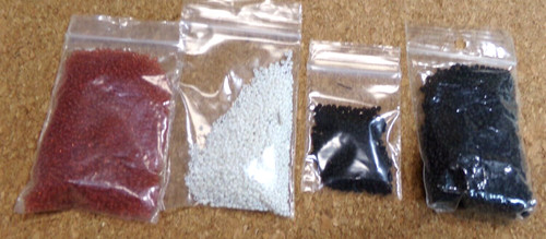 SIZE 12/0 - 14/0 LOT CRAFT SEED BEADS 73 g 2.5 OZ LX37 bz8cr