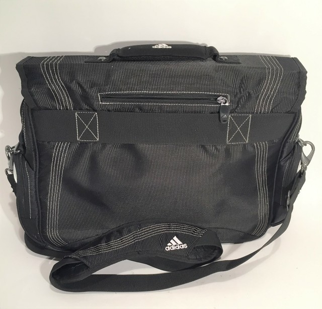 Black Adidas Laptop bag w Shoulder Strap. Has a seam coming apart eBay