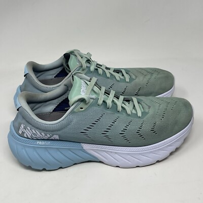 Hoka One One Mach 2 Womens 9 Green Running Walking Lightweight Shoes Sneakers