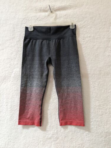 Brooks Pure Project Seamless Capri Leggings Womens Striped Running Active S