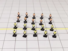 20x AIRPORT GROUND CREW/Staff People 1:200 Scale Diorama Aircraft GSE Models