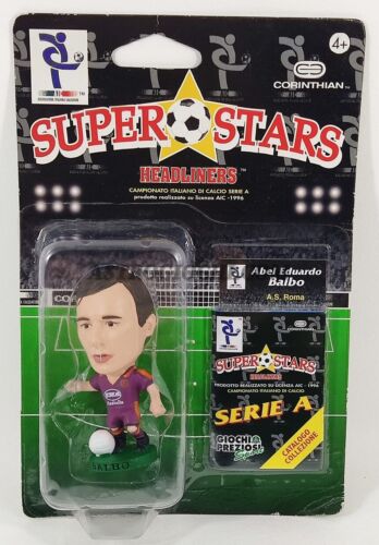 HEADLINERS SUPERSTARS FOOTBALL A.S ROME ABEL EDUARDO BALBO NEW IN BOX VINTAGE 1996 - Picture 1 of 2