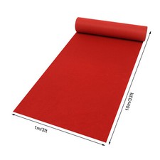 360gsm Red Carpet Runner for Party Runway Aisle for Wedding Banquets Prom Decor