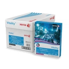 XEROX CORP. Vitality Multipurpose 3-Hole Punched Paper 8 1/2 x 11 White 5000 qty
