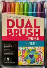 Tombow Dual Brush Pen Bright Palette Set - 10 Pack (56185)