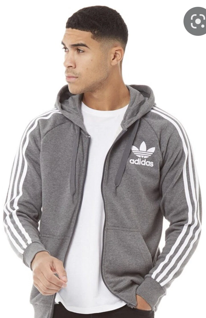 Adidas original hooded zip clearance jacket