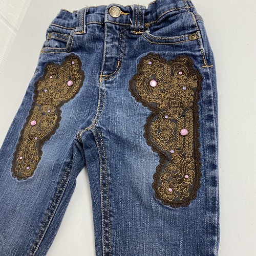 Mary Kate and Ashley girls capri jean pants embroidery size 6x - Picture 4 of 10