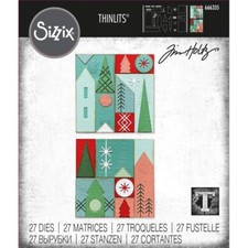 Sizzix Thinlits Dies By Tim Holtz 27/Pkg Holiday Blocks