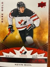 KEVIN BAHL  #GF-5 2020 TEAM CANADA JUNIOR  GOLDEN FUTURE ROSE GOLD 97/99