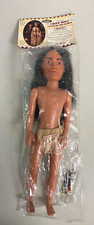1995 Native American CHIEF DOLL" 15  Doll w/Beading Kit Fibre Craft 3211