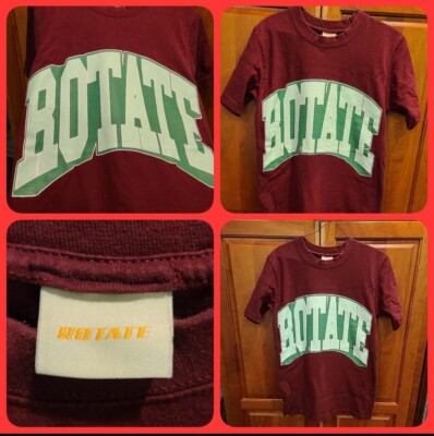 Rare ROTATE Grunge Skater Streetwear Spellout Logo Hype T-Shirt Men's Small