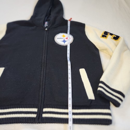 Pittsburgh Steelers NFL Team Apparel Womens Jacket With Zipper Size XL Hood - Picture 6 of 18