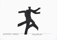 Blades, Project 1001. Lead Figure (Zephir). Unique, Original Lead Collage