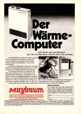 3w21857/ Alte Reklame aus 1972 &ndash; Der W&auml;rmecomputer - Maybaum