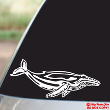 HUMPBACK WHALE Vinyl Decal Sticker Car Truck Boat Window Wall Bumper SEA ANIMAL
