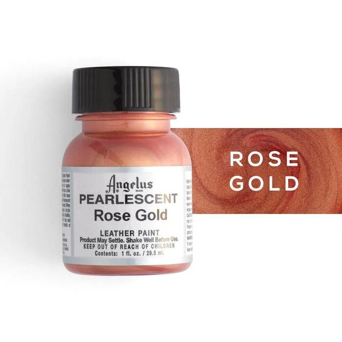Rose gold leather paint sale