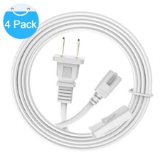 4PCS 6FT POWER CABLE With Switch For T8 T5 Integrated LED Tube Light Replacement