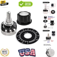 2pcs RV24YN20S 5K Potentiometer Single Turn Carbon Film Rotary Taper Potentio...