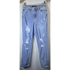 Judy Blue Jeans 3 / 26 JB82281-JSMD Boyfriend Fit Stretch Distressed Denim