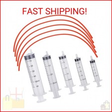 Jutom 10 Pack Puppy Kitten Feeding Tube Kit Include 5 Pack 8 FR Red Rubber Puppy